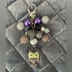 Set of Three Maleficent Purse Charms Key Chains